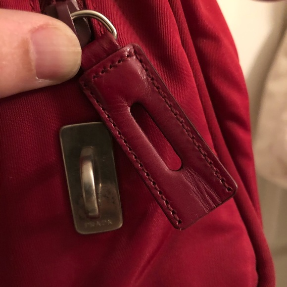 Red Nylon Prada Bag: Authentic w/card Y2K - Picture 7 of 8